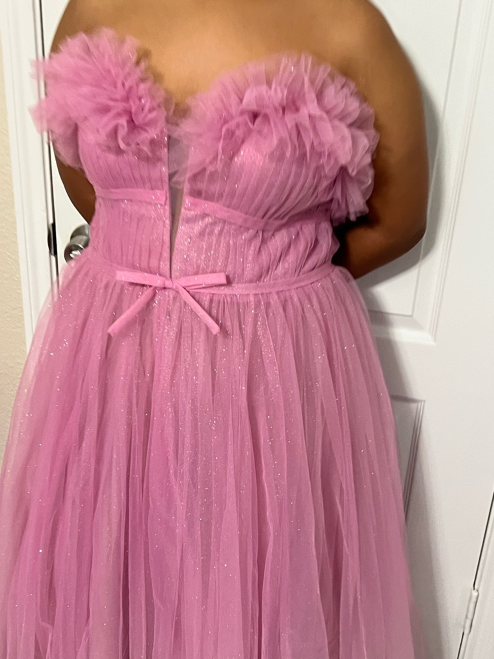Mac Duggal Pink Ombré Barbie Princess Prom Dress 14 - Picture 3 of 10